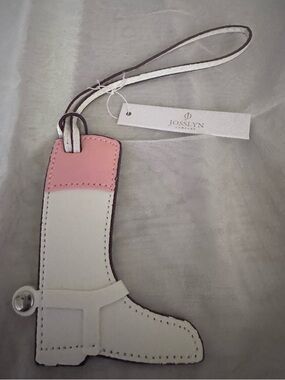 🆕 Western Cowgirl Boot Purse Charm White
